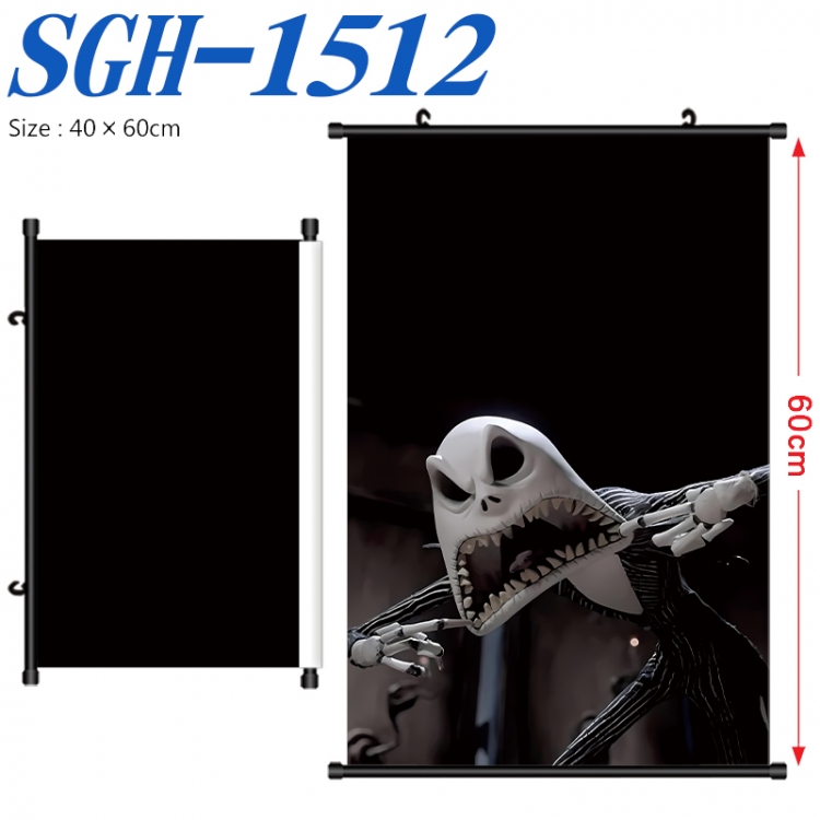 The Nightmare Before Christmas Anime digital printed pole style hanging picture Wall Scroll 40x60cm SGH-1512