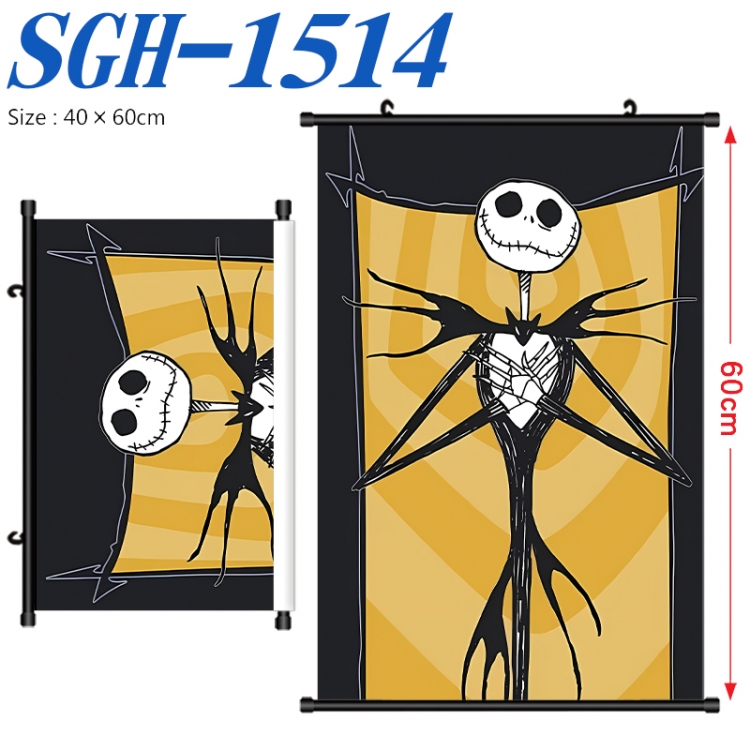 The Nightmare Before Christmas Anime digital printed pole style hanging picture Wall Scroll 40x60cm SGH-1514