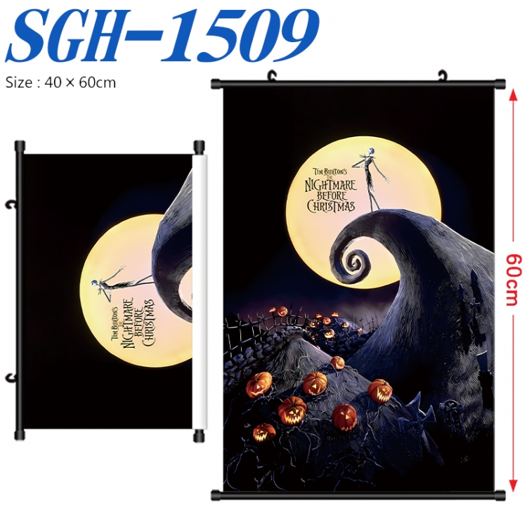 The Nightmare Before Christmas Anime digital printed pole style hanging picture Wall Scroll 40x60cm SGH-1509