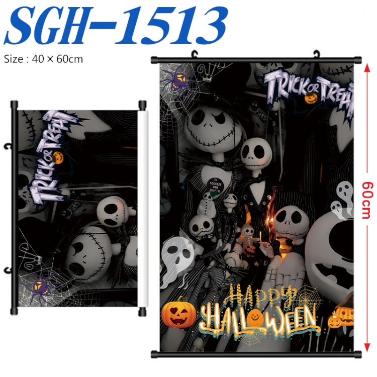 The Nightmare Before Christmas Anime digital printed pole style hanging picture Wall Scroll 40x60cm SGH-1513