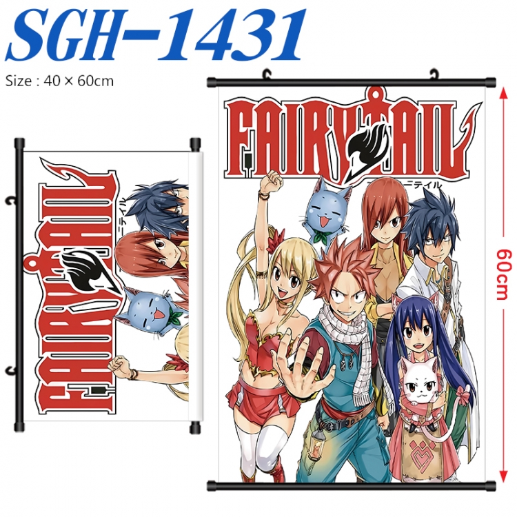 Fairy tail Anime digital printed pole style hanging picture Wall Scroll 40x60cm SGH-1431