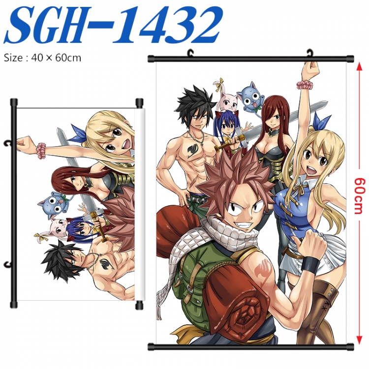 Fairy tail Anime digital printed pole style hanging picture Wall Scroll 40x60cm SGH-1432