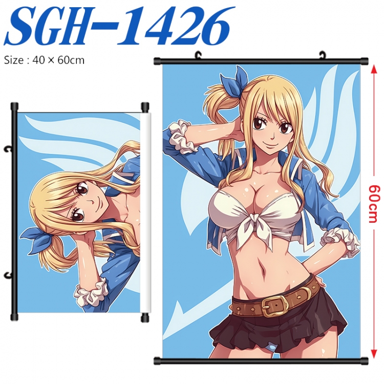 Fairy tail Anime digital printed pole style hanging picture Wall Scroll 40x60cm SGH-1426