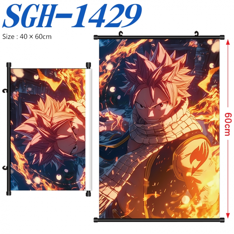 Fairy tail Anime digital printed pole style hanging picture Wall Scroll 40x60cm SGH-1429