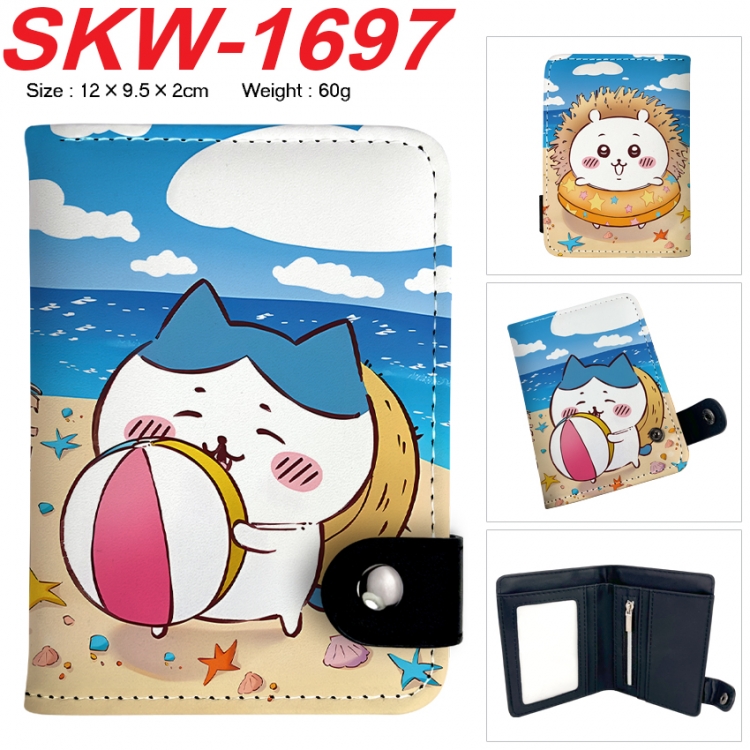 Chiikawa Anime vertical button folding wallet 12X9.5X2CM 60g SKW-1697