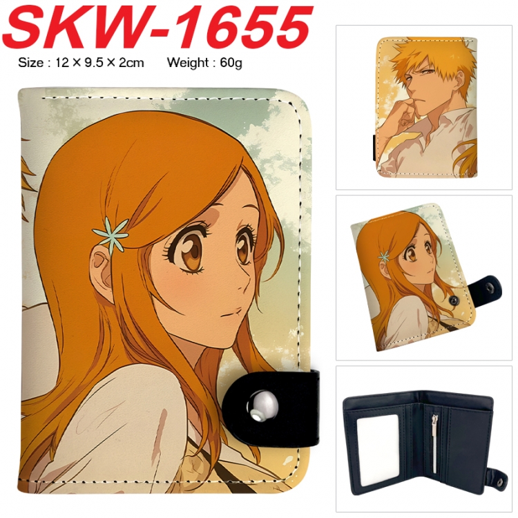 Bleach Anime vertical button folding wallet 12X9.5X2CM 60g  SKW-1655