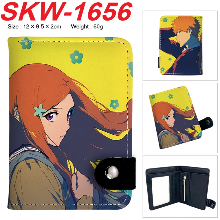 Bleach Anime vertical button folding wallet 12X9.5X2CM 60g  SKW-1656