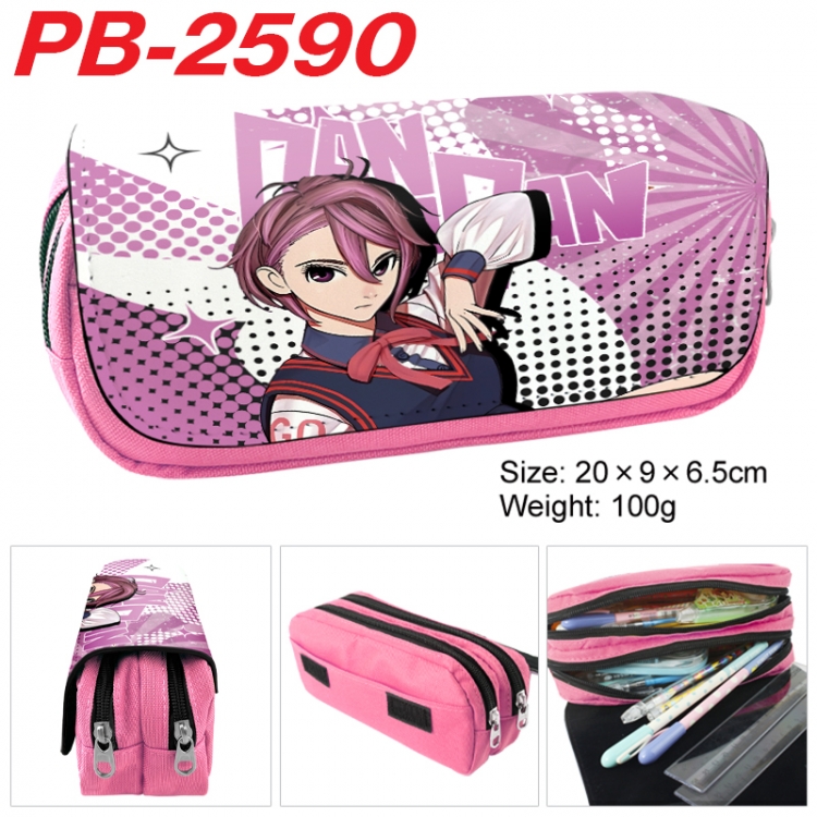 DANDADAN Anime double-layer pu leather printing pencil case 20x9x6.5cm PB-2590