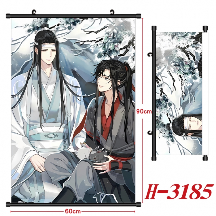 The wizard of the de Anime Black Plastic Rod Canvas Painting Wall Scroll 60X90CM H-3185