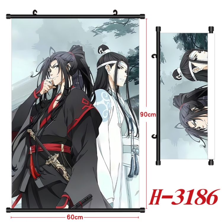 The wizard of the de Anime Black Plastic Rod Canvas Painting Wall Scroll 60X90CM H-3186