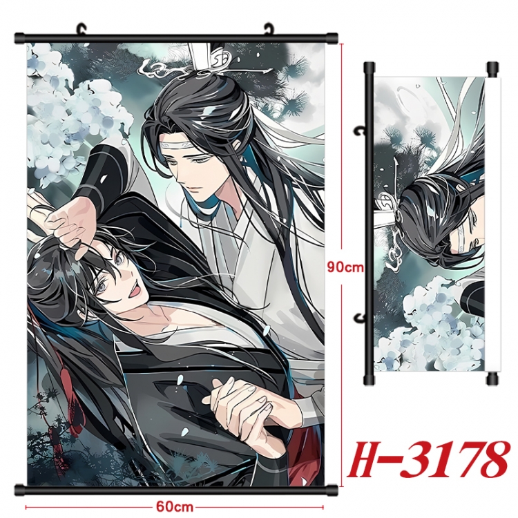 The wizard of the de Anime Black Plastic Rod Canvas Painting Wall Scroll 60X90CM H-3178