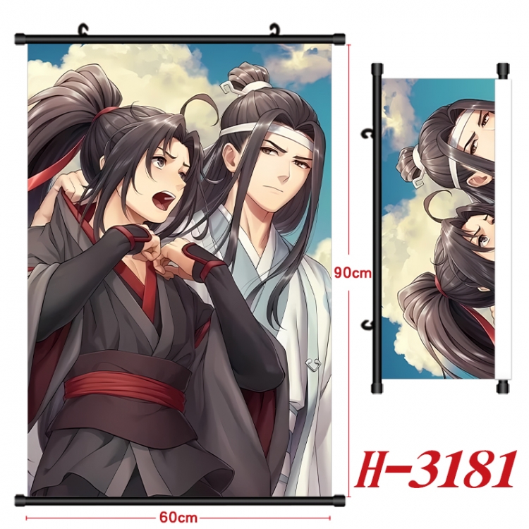 The wizard of the de Anime Black Plastic Rod Canvas Painting Wall Scroll 60X90CM H-3181