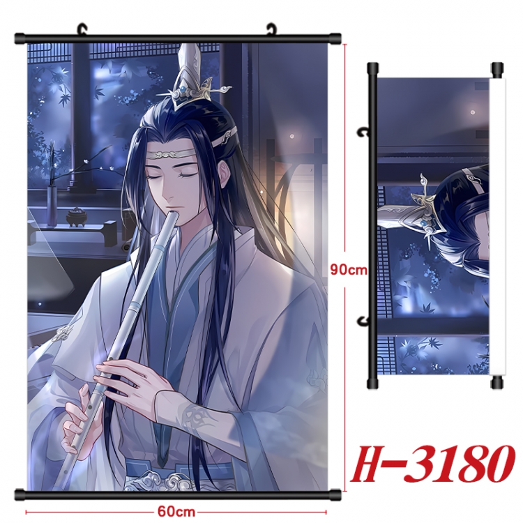 The wizard of the de Anime Black Plastic Rod Canvas Painting Wall Scroll 60X90CM H-3180