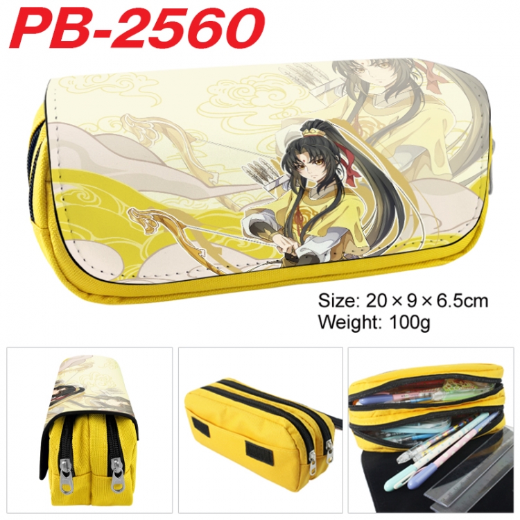 The wizard of the de Anime double-layer pu leather printing pencil case 20x9x6.5cm PB-2560