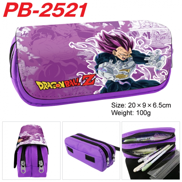 DRAGON BALL Anime double-layer pu leather printing pencil case 20x9x6.5cm  PB-2521