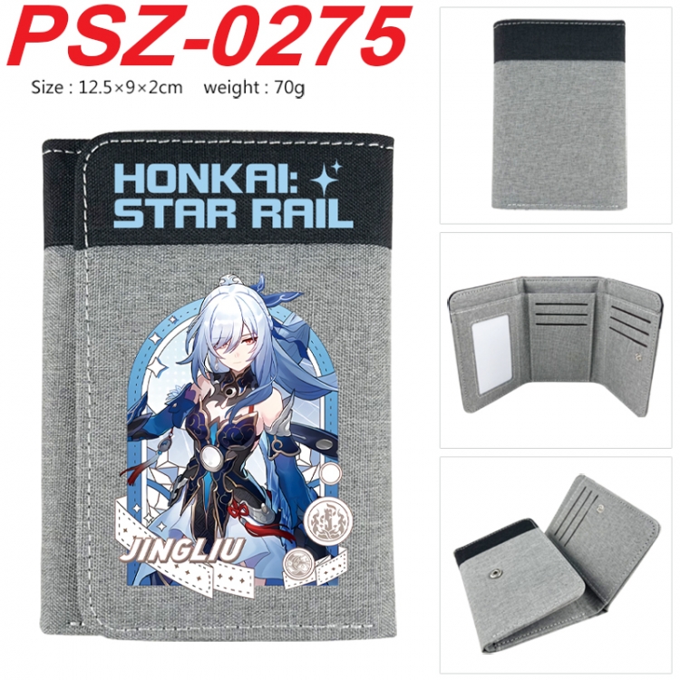 Honkai: Star Rail‌ Anime color blocked three fold concealed wallet 12.5X9X2CM 70G  PSZ-0275