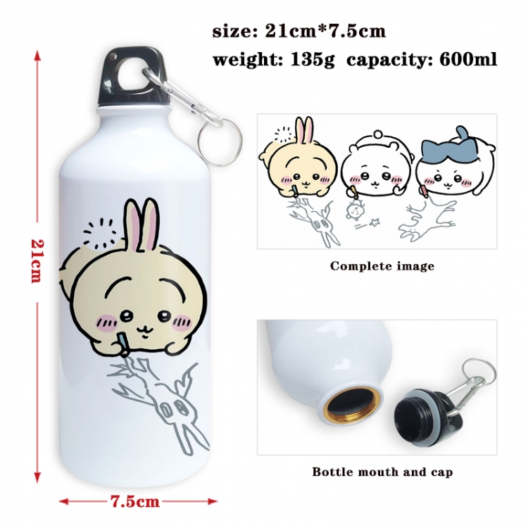 chiikawa Anime full-color printed outdoor sports kettle aluminum pot 600ml