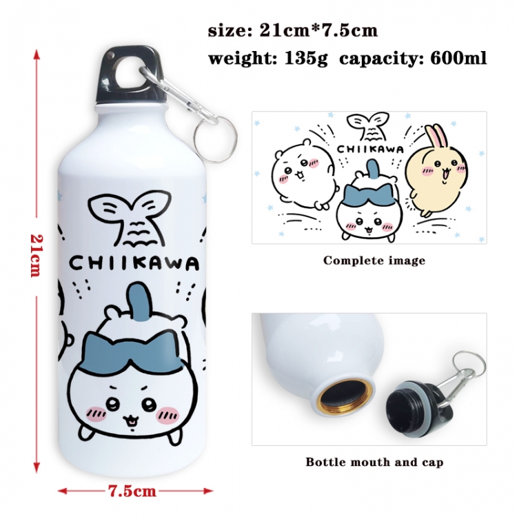 chiikawa Anime full-color printed outdoor sports kettle aluminum pot 600ml