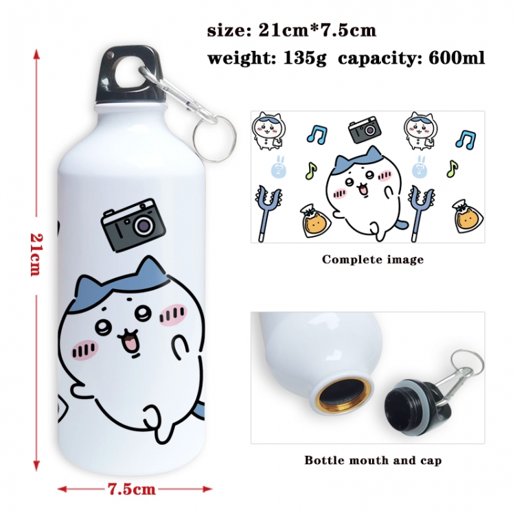 chiikawa Anime full-color printed outdoor sports kettle aluminum pot 600ml