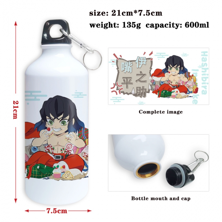 Demon Slayer Kimets Anime full-color printed outdoor sports kettle aluminum pot 600ml