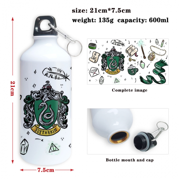 Harry Potter Anime full-color printed outdoor sports kettle aluminum pot 600ml