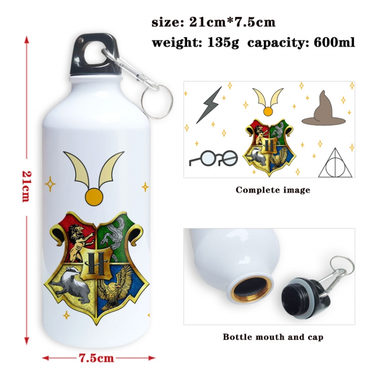 Harry Potter Anime full-color printed outdoor sports kettle aluminum pot 600ml