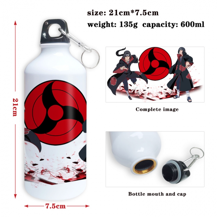  Naruto Anime full-color printed outdoor sports kettle aluminum pot 600ml