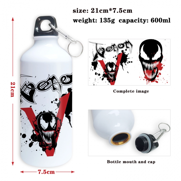 venom Anime full-color printed outdoor sports kettle aluminum pot 600ml