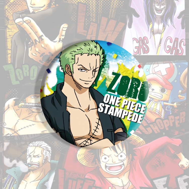 One Piece Anime tinplate brooch badge price for 5 pcs