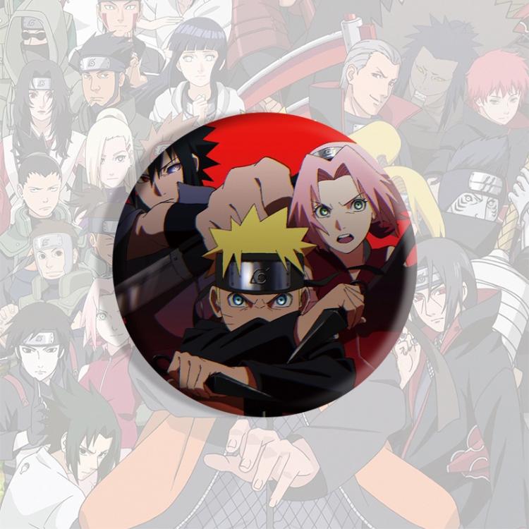 Naruto Anime tinplate brooch badge price for 5 pcs