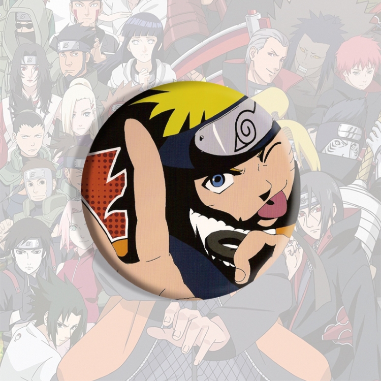 Naruto Anime tinplate brooch badge price for 5 pcs