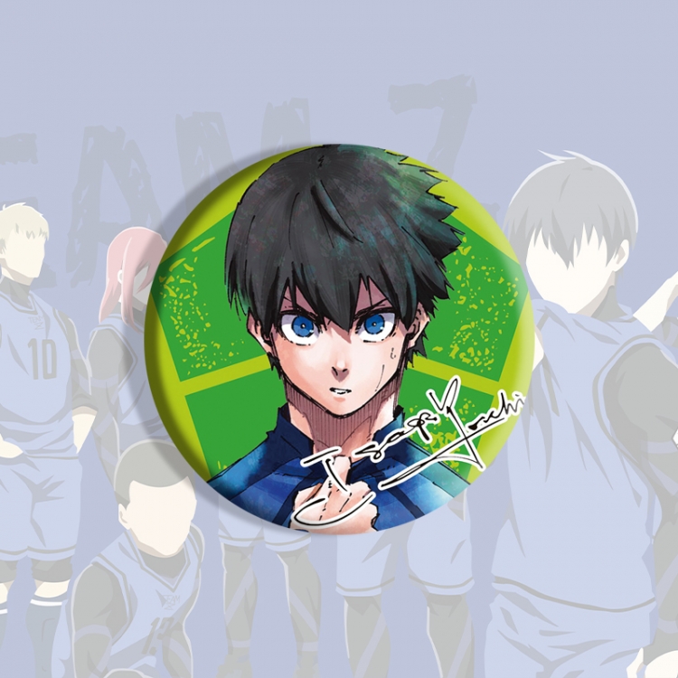 BLUE LOCK Anime tinplate brooch badge price for 5 pcs