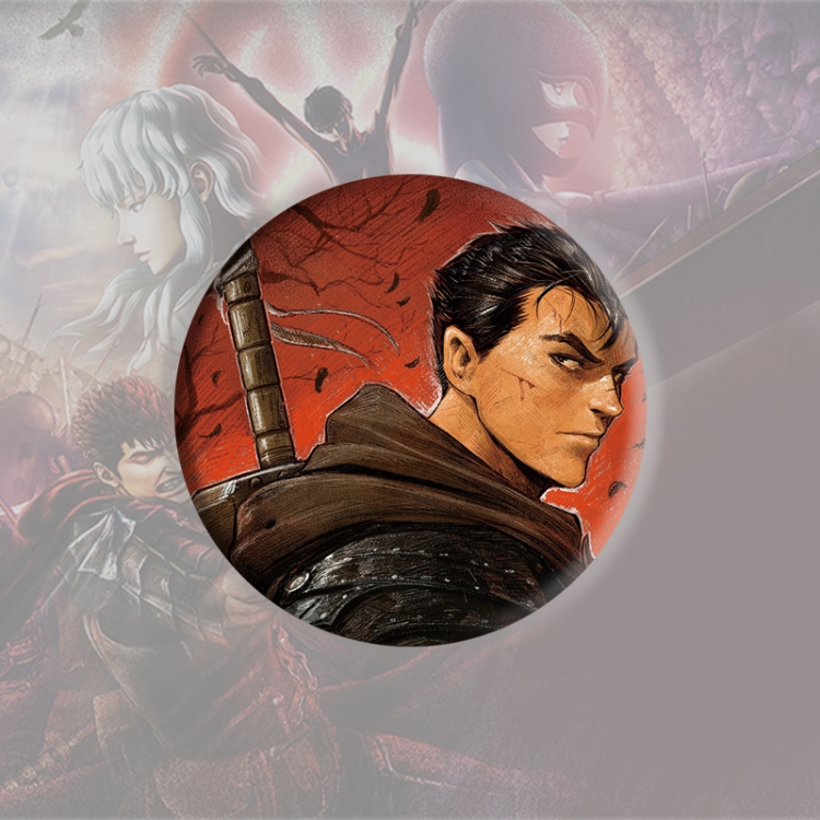 Berserk Anime tinplate brooch badge price for 5 pcs