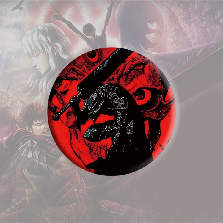 Berserk Anime tinplate brooch badge price for 5 pcs