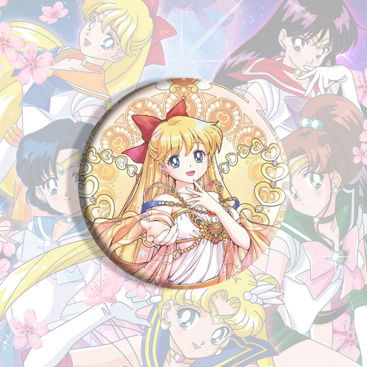 sailormoon Anime tinplate brooch badge price for 5 pcs