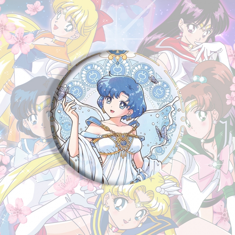 sailormoon Anime tinplate brooch badge price for 5 pcs