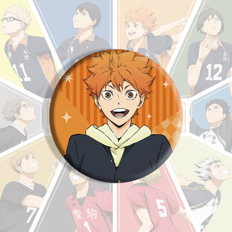 Haikyuu!! Anime tinplate brooch badge price for 5 pcs