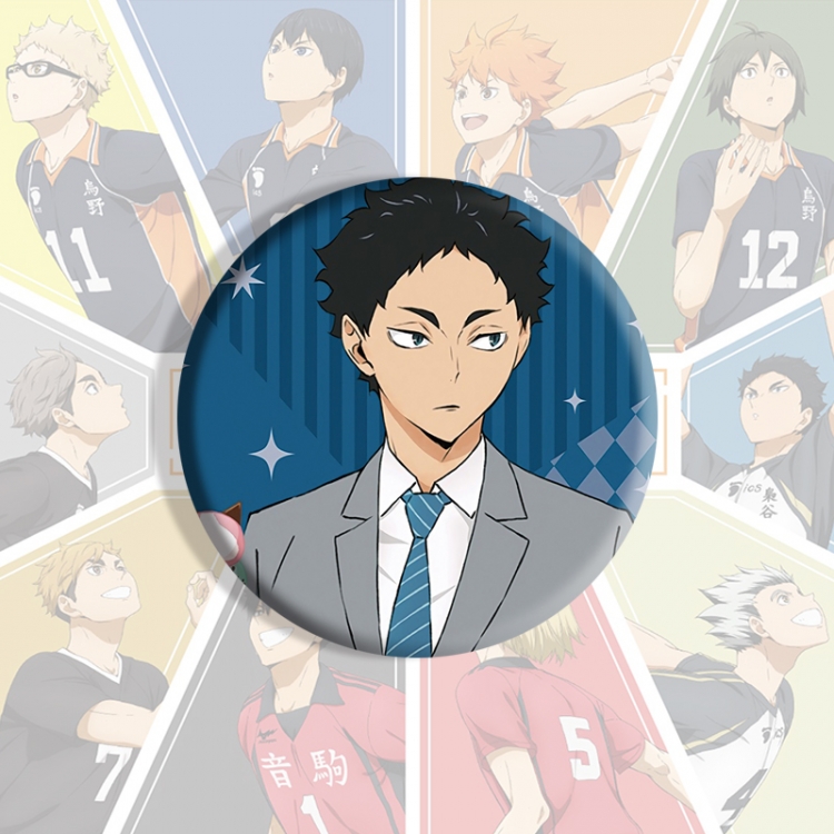 Haikyuu!! Anime tinplate brooch badge price for 5 pcs