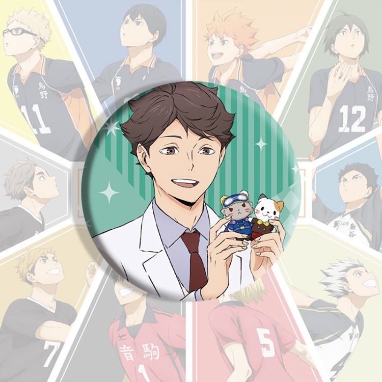 Haikyuu!! Anime tinplate brooch badge price for 5 pcs