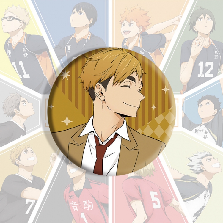 Haikyuu!! Anime tinplate brooch badge price for 5 pcs