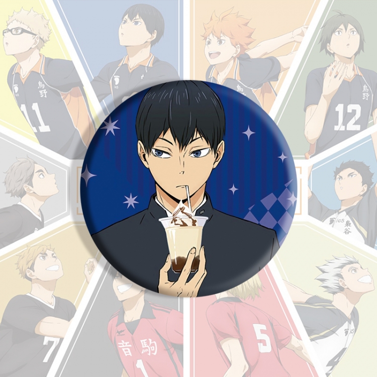 Haikyuu!! Anime tinplate brooch badge price for 5 pcs