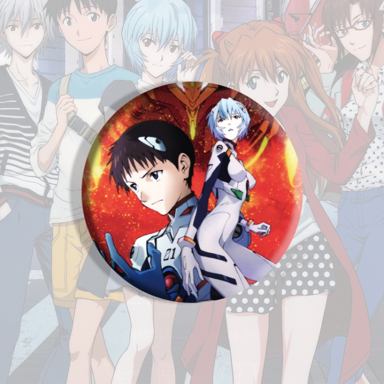 EVA Anime tinplate brooch badge price for 5 pcs