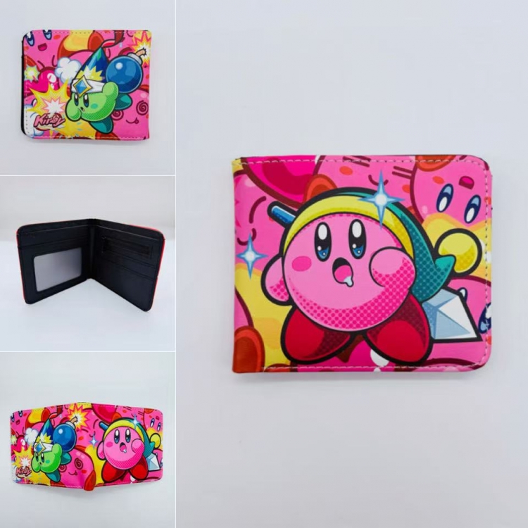 Kirby Full color Two fold short card case wallet 11X9.5CM  0527