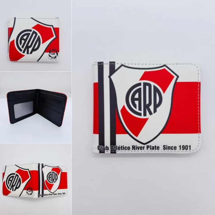 River Plate Athletic Football Club Full color Two fold short card case wallet 11X9.5CM