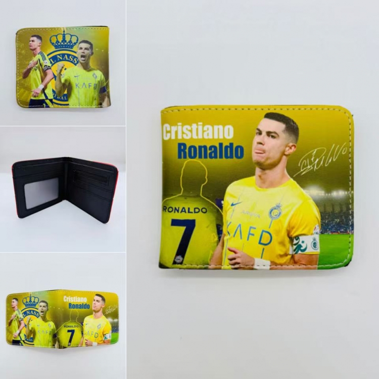 Cristiano Ronaldo  Full color Two fold short card case wallet 11X9.5CM