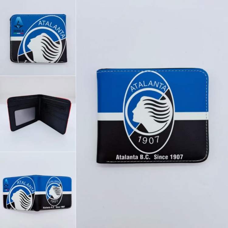 Atalanta Bergamasca Calcio Full color Two fold short card case wallet 11X9.5CM