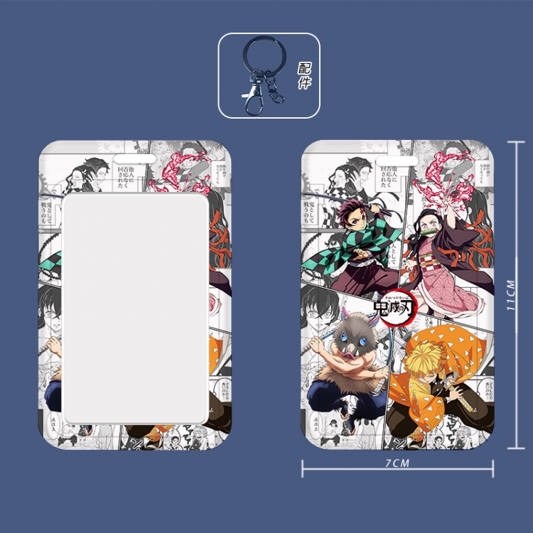 Demon Slayer Kimets Cartoon peripheral ID card sleeve Ferrule 11cm long 7cm wide price for 5 pcs