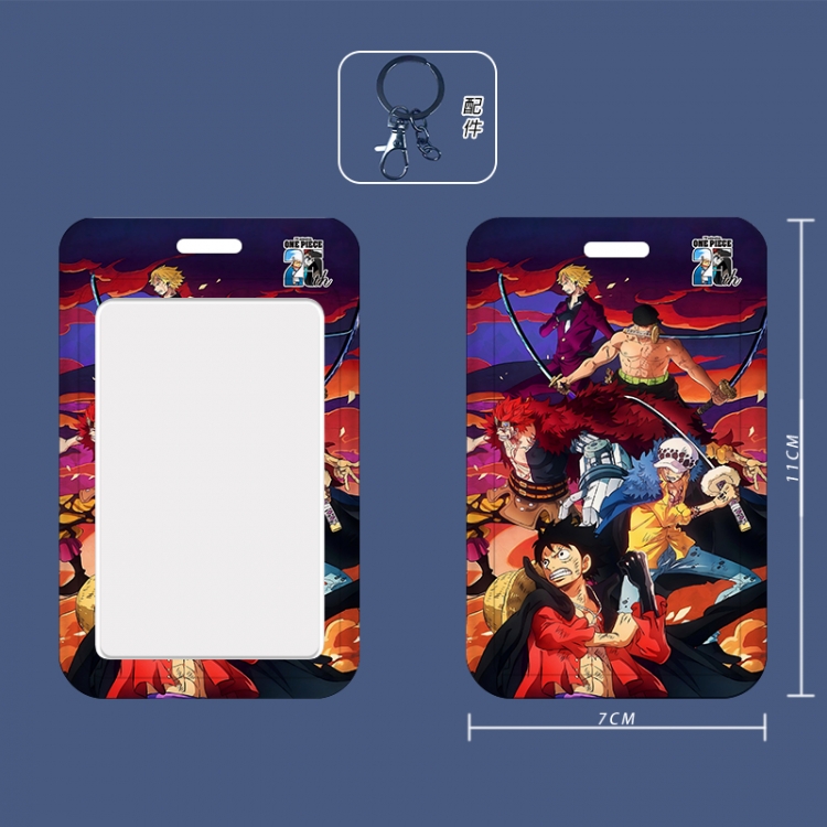 One Piece Cartoon peripheral ID card sleeve Ferrule 11cm long 7cm wide price for 5 pcs