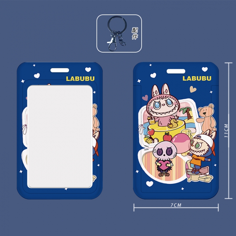 Labubu Cartoon peripheral ID card sleeve Ferrule 11cm long 7cm wide price for 5 pcs