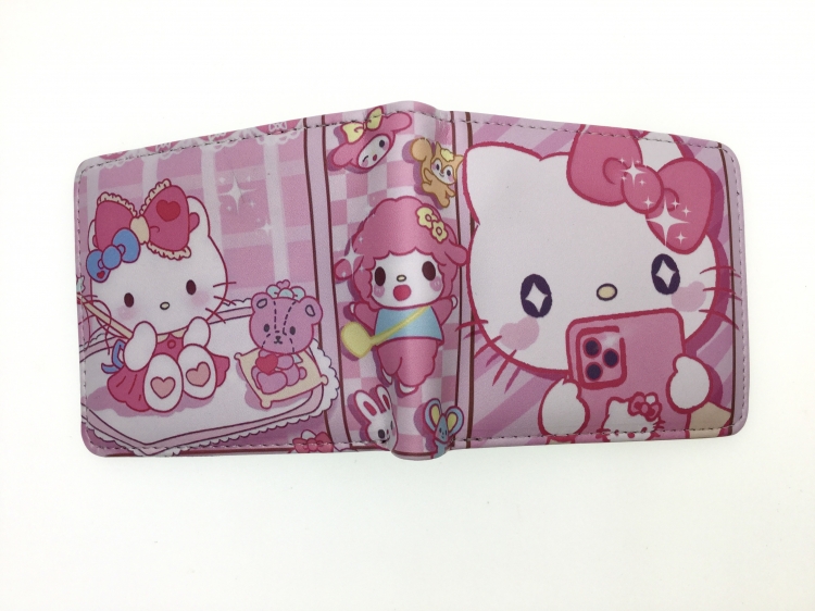 Hello Kitty Anime two fold  Short wallet 11X9.5CM 60G B-1790